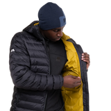 Mountain Equipment Superflux Men's Jacket Outdoor Action Obsidian - Inner Zipped Pocket