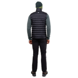 Mountain Equipment Superflux Men's Vest Outdoor Action Obsidian - Back Fit on Model