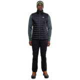 Mountain Equipment Superflux Men's Vest Outdoor Action Obsidian - Front Fit on Model