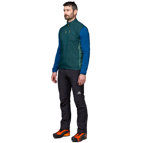 Mountain Equipment Switch Men's Vest Outdoor Action Pine/Fern- Side fit