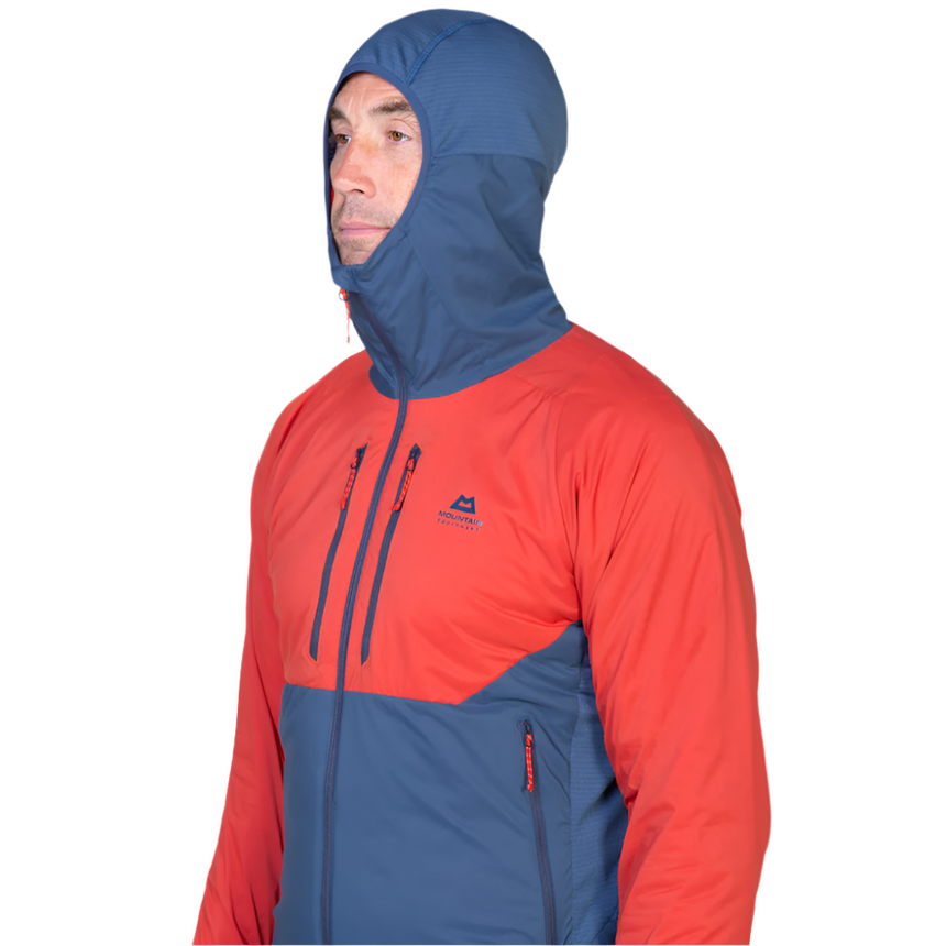 Mountain Equipment Switch Pro Hooded Men's Jacket Outdoor Action Redrock/Dusk- Hood Up