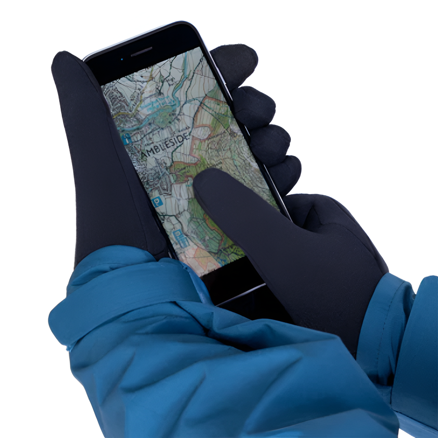 Mountain Equipment Touch Screen Women's Gloves Outdoor Action Black- Touch Screen compatible