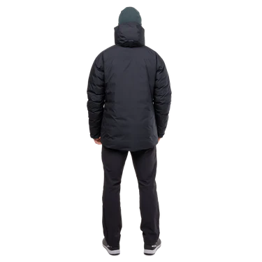 Mountain Equipment Triton Men's Jacket Outdoor Action Slate Black/Black- Back Fit on Model