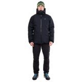 Mountain Equipment Triton Men's Jacket Outdoor Action Slate Black/Black- Front fit on Model
