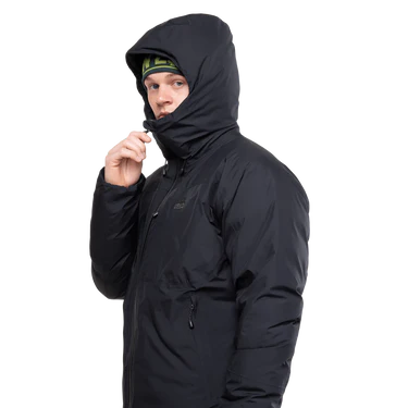 Mountain Equipment Triton Men's Jacket Outdoor Action Slate Black/Black- Hood