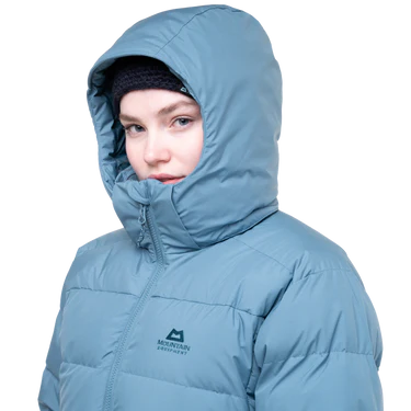 Mountain Equipment Tromso Women's Jacket Outdoor Action Stellar Blue- Hood