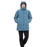 Mountain Equipment Tromso Women's Parka Outdoor Action Stellar Blue- 2 Zipped Hand Warmer Pockets