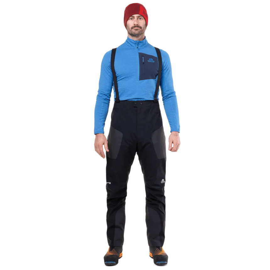 Mountain Equipment Tupilak GORE-TEX Men's Pant Outdoor Action Cosmos- Full Front Fit on Model