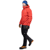 Mountain Equipment Tupilak Men's Jacket Outdoor Action Chili Red- Side Fit on Model