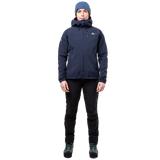 Mountain Equipment Vulcan Women's Jacket Outdoor Action Cosmos- Front Fit on Model