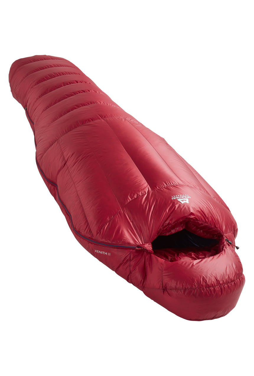 Mountain Equipment Xenith III (-7°C) Outdoor Action Merlot- Angled