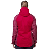 Mountain Equipment Zeno Women's Jacket Outdoor Action Capsicum/Tibetan Red- Back Fit on Model