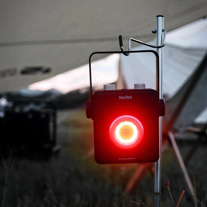 NexTool Emergency Warning Light - Red and White Signal Lighting for Safety and Visibility