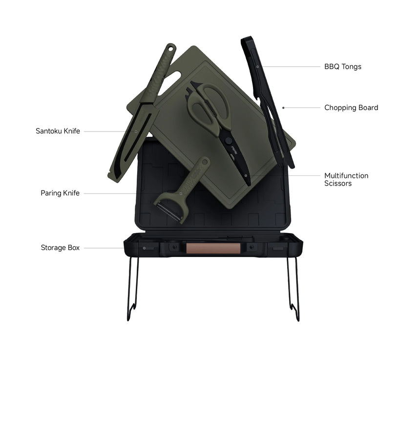 Nextool BBQ Kit Specifications - Complete 6-in-1 Barbecue Tool Set with All Features