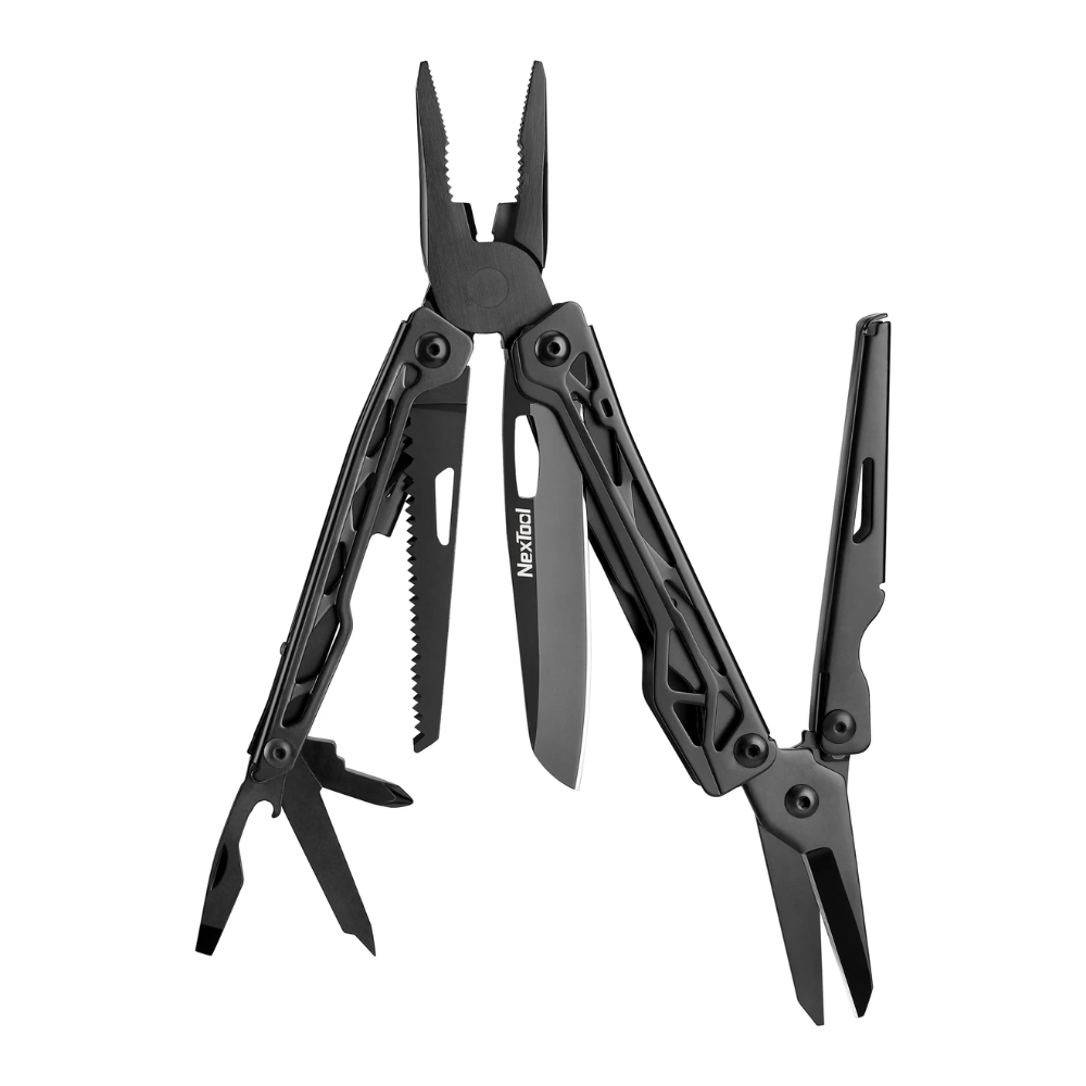 Nextool Black Knight Multitool Open - 160mm Extended Length with 12 Field-Tested Functions