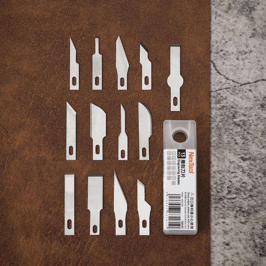 Nextool Engraving Blades 13 Blade Shapes - Diverse Profiles for Carving, Trimming and Fine Detailing