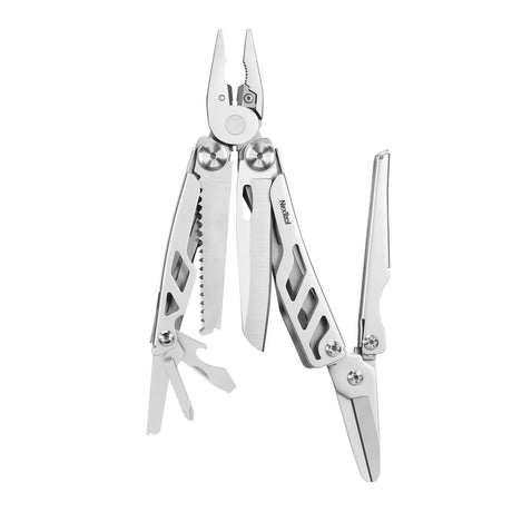 Nextool Flagship MAX All Tools Displayed - Knife, Scissors, Pliers, Wire Cutters, Saw & More