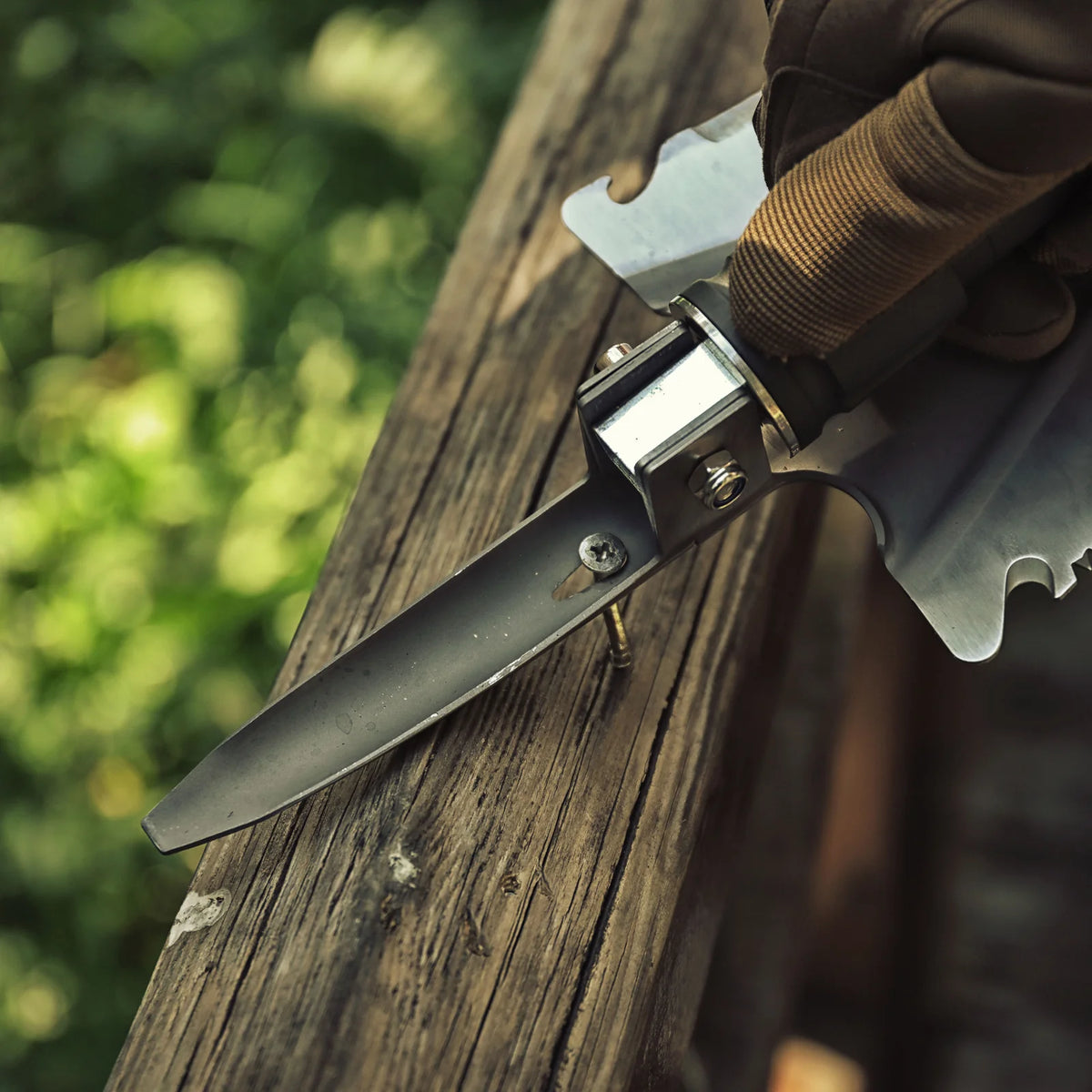 Nextool Mini Folding Shovel in Use - Perfect for Camping, Overlanding and Emergency Kits