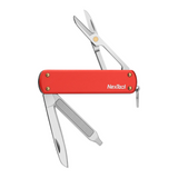Nextool Mini Pocket Knife Red Open - Featherlight 28.5g EDC with All 4 Essential Tools