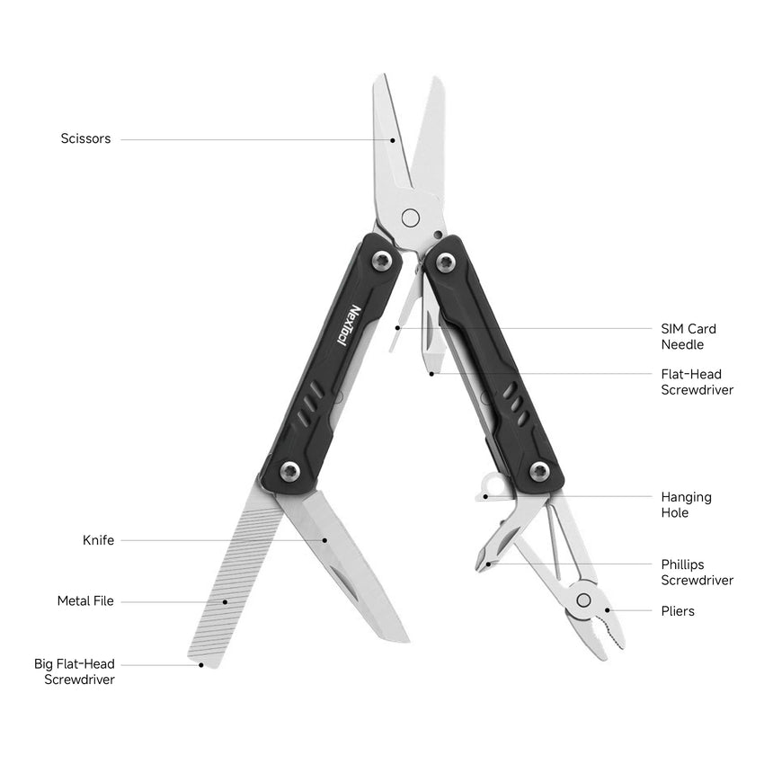 Nextool Mini Sailor Scissors Version Specifications - Complete 10-in-1 Multitool with All Features