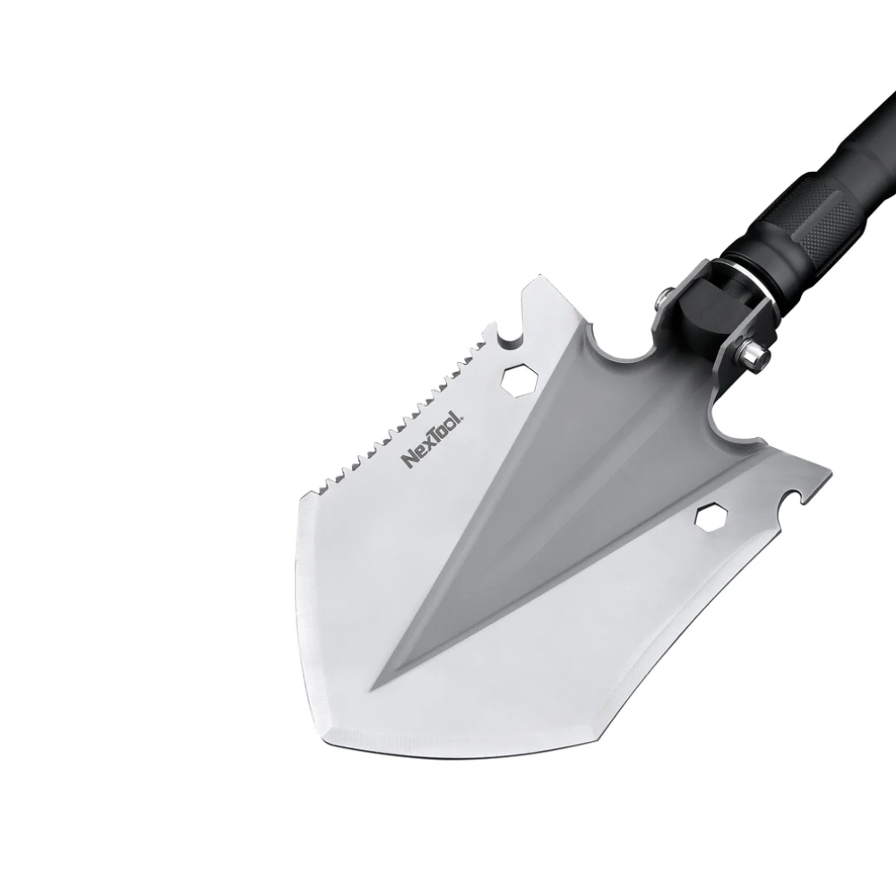 Nextool Multi Functional Shovel Large Complete Set - All 14 Tools Including Glass Breaker, Compass & Survival Whistle