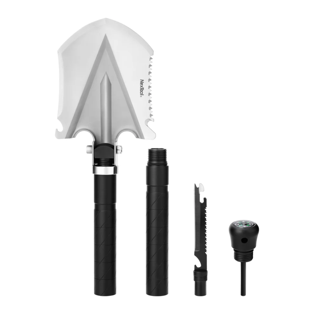 Nextool Multi Functional Shovel Small - 10-in-1 Tool with Two-Section Detachable Design, 548g