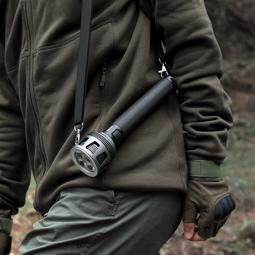 Nextool Searching Flashlight 450 Metre Beam Distance - Scanning Open Fields and Dense Woods