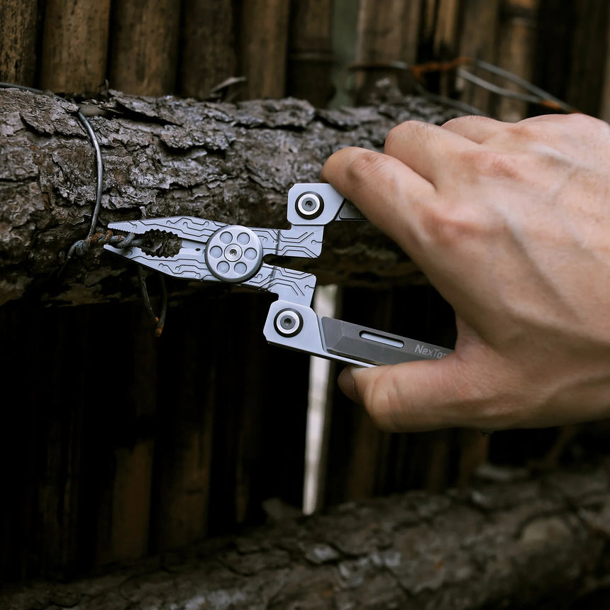 Nextool Silver Blade EDC Tool Smart Foldable Layout - Lightweight Metal Body with Aluminium 5052 Handle