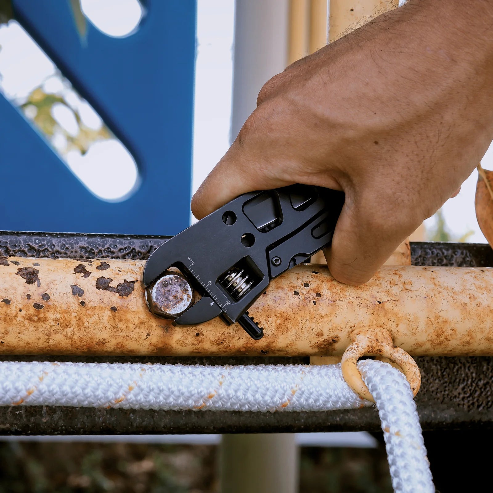 Nextool Vanguard Multifunctional Wrench in Use - Perfect for Assembling Furniture and Swapping Car Batteries