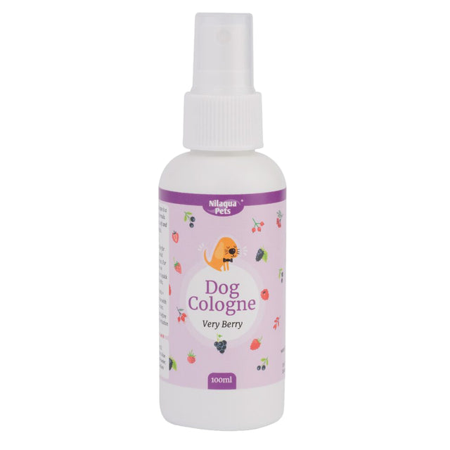 Nilaqua Pets Very Berry Dog Cologne Outdoor Action 100ml- front packaging