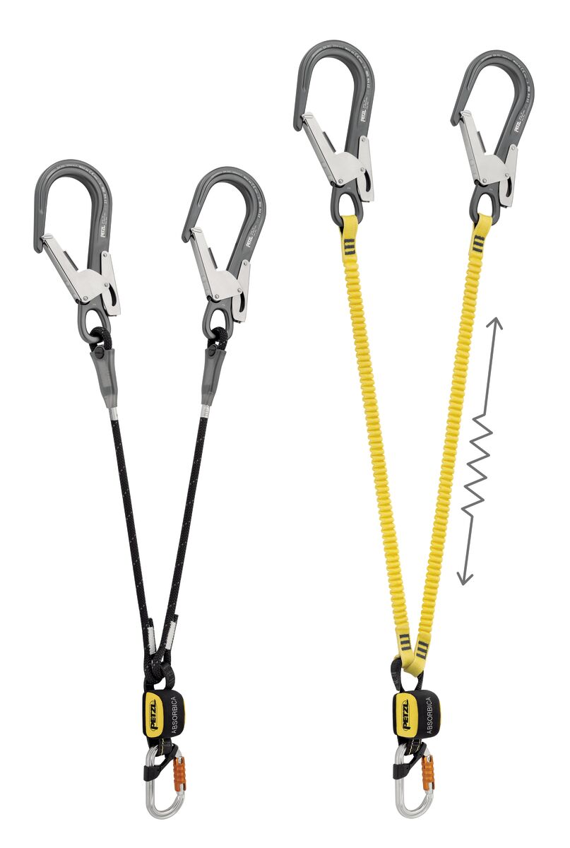 Petzl Absorbica®-Y MGO Dual Lanyard - Both Styles