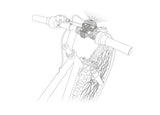 Petzl Bike Adapt - Attached to Bike Handlebar Diagram