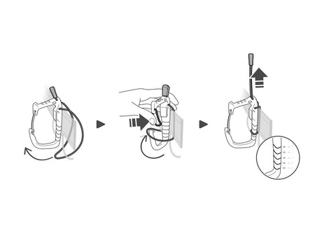 Petzl Caritool Evo Ice Screw Holder - Effortlessly attaches to the harness waistbelt
