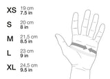 Petzl Cordex Plus Belay-Abseiling Gloves - Size Chart Diagram