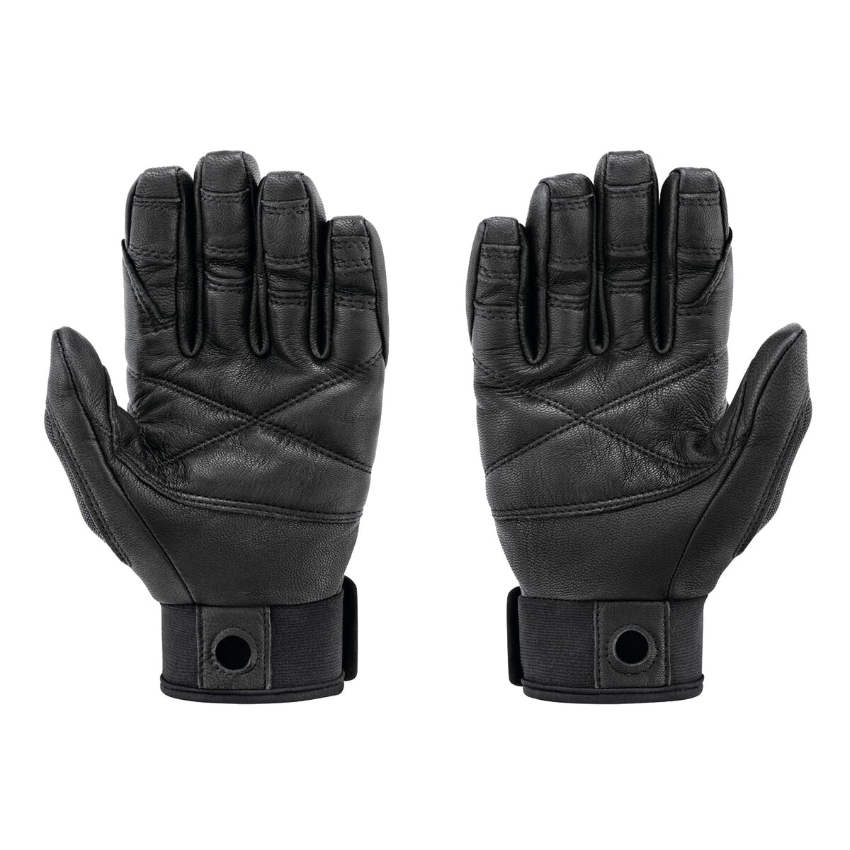 Petzl Cordex Plus Belay-Abseiling Gloves Black - Front