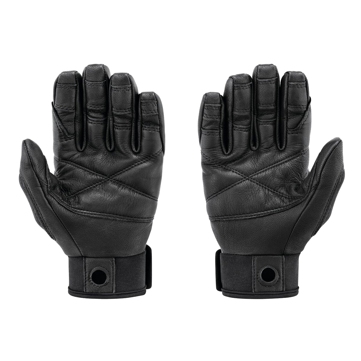 Petzl Cordex Plus Belay-Abseiling Gloves Black - Front