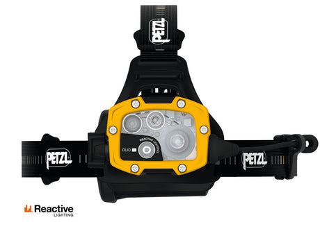 Petzl Duo RL Rechargeable Headlamp Black/Yellow - REACTIVE LIGHTING®