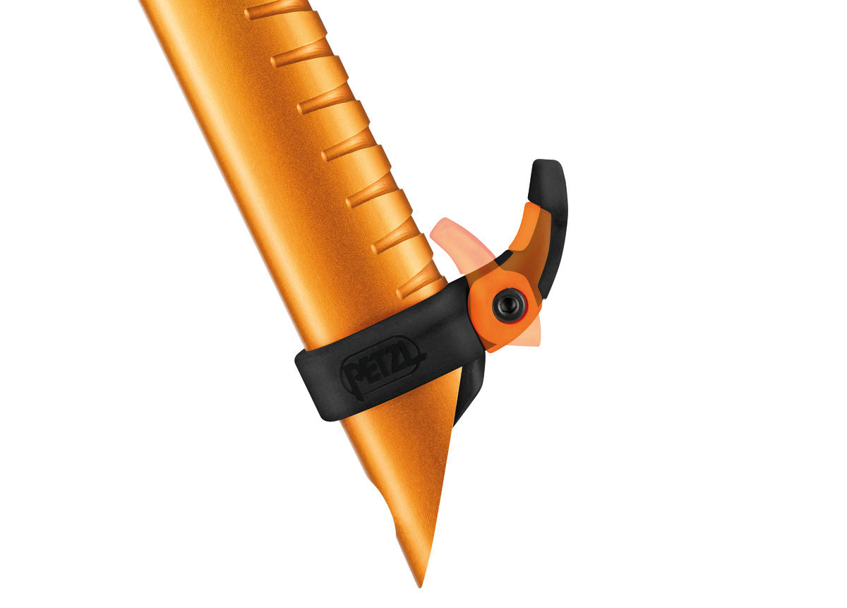 Petzl Gully Ice Axe Adze - Tool-free, quick adjustment for optimal hand position