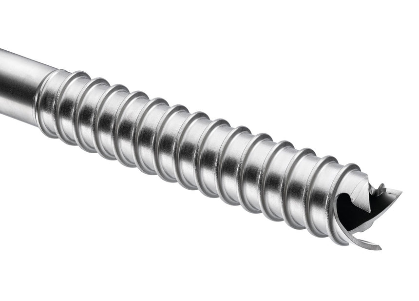Petzl Laser Speed Ice Screw - Tri-toothed drill shape enhances grip