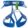 Petzl Macchu Kids Harness Blue - Front View