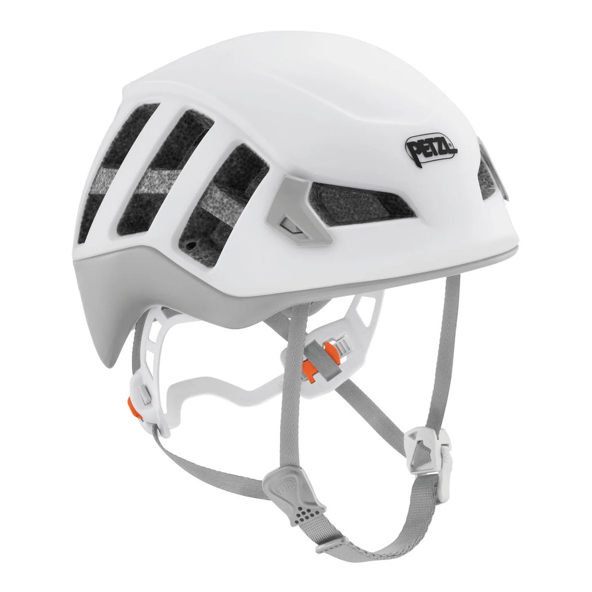 Petzl Meteora Women's Helmet White/Grey - Front Angle View