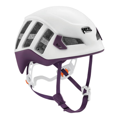 Petzl Meteora Women's Helmet White/Violet - Front Angle View