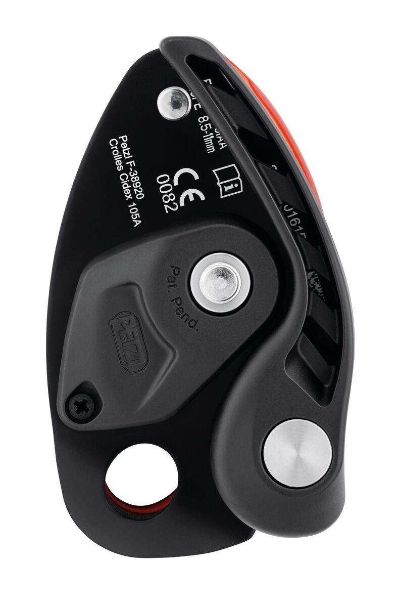 Petzl Neox Belay Device Orange - Back