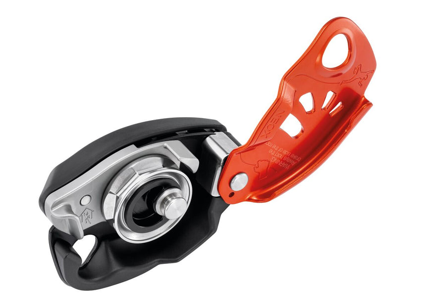 Petzl Neox Belay Device Orange - Open