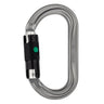 Petzl Ok Carabiner Ball-Lock Grey - Front Locked