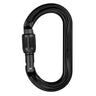 Petzl Ok Carabiner Screw-Lock Black - Front Locked