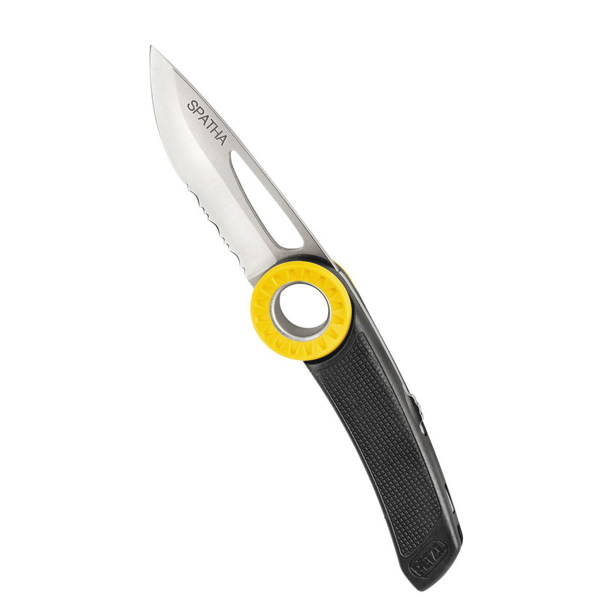 Petzl Spatha Knife Outdoor Action Black/Yellow - Product Overview