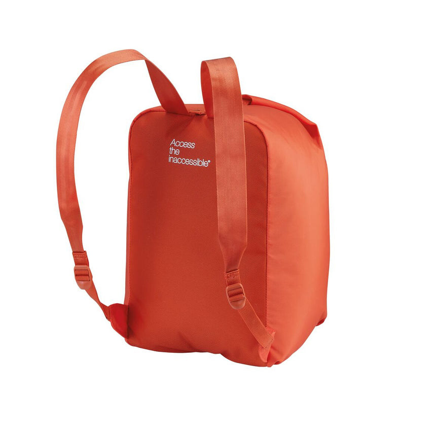 Petzl Split Rope Bag Red/Orange - Back Angled View