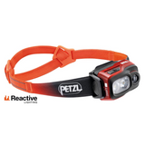 Petzl Swift RL Headlamp Orange - Front View