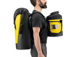 Petzl Transport 30 Backpack Yellow/Black - Model Carrying Large Pack & Small Pack